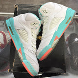 Jordan Light Aqua 5s (Missing Insoles) Size 6.5Y
