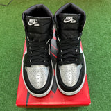 Jordan Silver Toe 1s Size 7W/5.5M