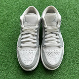 Jordan White Wolf Grey Low 1s Size 8.5W/7M