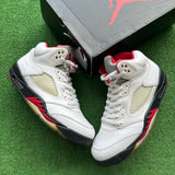 Jordan Fire Red 5s Size 11