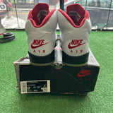 Jordan Silver Tongue Fire Red 5s Size 9.5