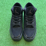 Jordan Black Cat 3s Size 10.5