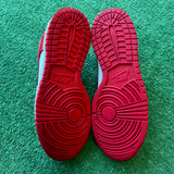 Nike University Red Low Dunks Size 6Y