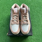Jordan Legend Pink Mid 1s Size 6Y