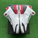 Jordan Fire Red 3s Size 4Y