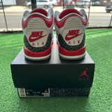 Jordan Fire Red 3s Size 4Y