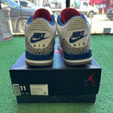 Jordan True Blue 3s Size 11
