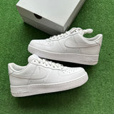 Nike White Low Air Force 1s Size 10.5