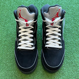 Jordan Reimagined Black Metallic 5s Size 10.5
