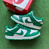 Nike White Malachite Low Dunk Size 6Y