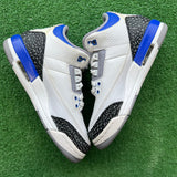 Jordan Racer Blue 3s Size 6.5Y