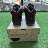 Jordan Burgundy 5s Size 5Y