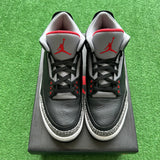 Jordan Black Cement 3s Size 10