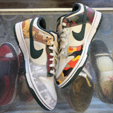 Nike Multi Camo Low Dunks Size 9