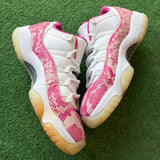 Jordan Pink Snake Skin Low 11s (Missing Insoles) Size 10W/8.5M