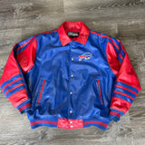 Vintage Buffalo Bills Leather Jacket Size XL