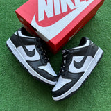 Nike Black White Low Dunk Size 6Y