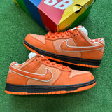 Nike Orange Lobster SB Low Dunks Size 13