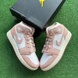 Jordan Legend Pink Mid 1s Size 6Y