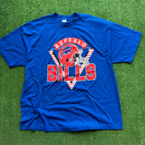 Vintage Buffalo Bills Red Helmet Trench Tee Size 2XL