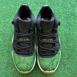 Jordan Green Snake Skin Low 11s Size  10