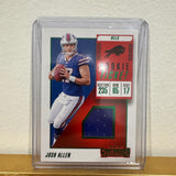 Buffalo Bills Josh Allen Rookie Jersey Patch Card