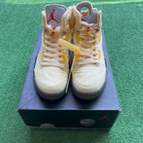 Jordan Off White Sail 5s Size 8.5