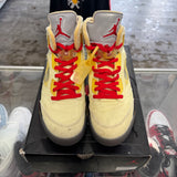 Jordan Off White Sail 5s Size 12