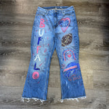 Buffalo Bills Custom Jeans Size 36