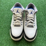 Jordan Racer Blue 3s Size 6.5Y
