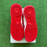 Nike Valentines Day Fleece Air Force 1s Size 6.5Y