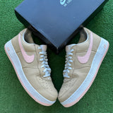 Nike Linen Low Air Force 1s Size 11.5