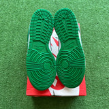 Nike White Malachite Low Dunk Size 6Y