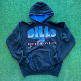 Vintage Buffalo Bills Black Salem Hoodie Size M/L