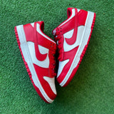Nike University Red Low Dunks Size 6Y