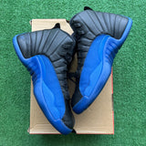 Jordan Black Game Royal 12s Size 10