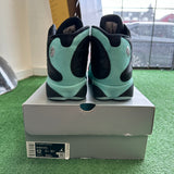 Jordan Black Island Green 13s Size 12