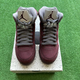 Jordan Burgundy 5s Size 5Y