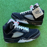 Jordan Reimagined Black Metallic 5s Size 10.5