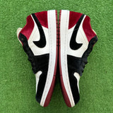 Jordan Velvet Black Toe Low 1s Size 11W/9.5M