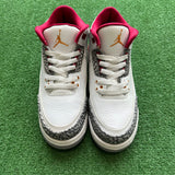 Jordan Cardinal Red 3s Size 7Y