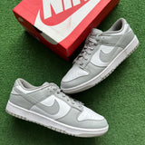 Nike White Smoke Grey Low Dunks Size 12
