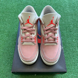 Jordan Rust Pink 3s Size 6W/4.5M