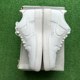 Nike White Low Air Force 1s Size 9.5