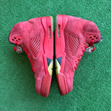 Jordan Red Suede 5s Size 10