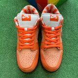Nike Orange Lobster SB Low Dunks Size 13