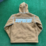 Supreme Shearling Hooded Jacket Size S