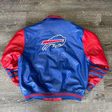 Vintage Buffalo Bills Leather Jacket Size XL