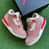 Jordan Rust Pink 3s Size 6W/4.5M