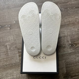 Gucci White Slide Sandal Size 8
